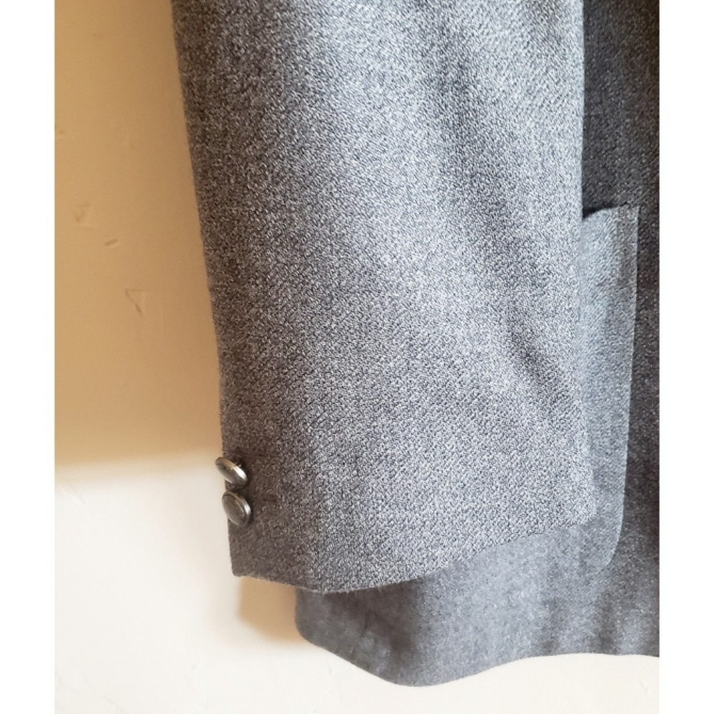 Zanetti Sport Coat Womens Cashmere Wool Career Gray Vintage Made in Italy - Picture 15 of 16